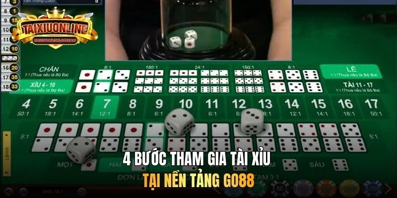 4 bước tham gia tài xỉu tại nền tảng GO88