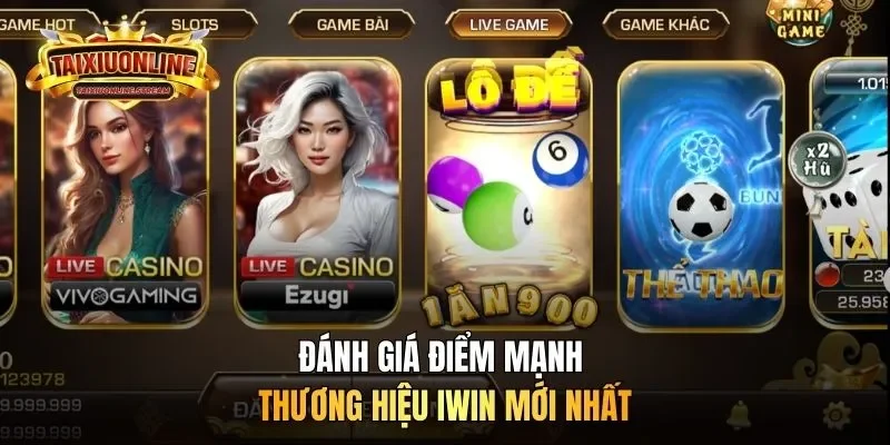 Đánh giá điểm mạnh thương hiệu iWin mới nhất